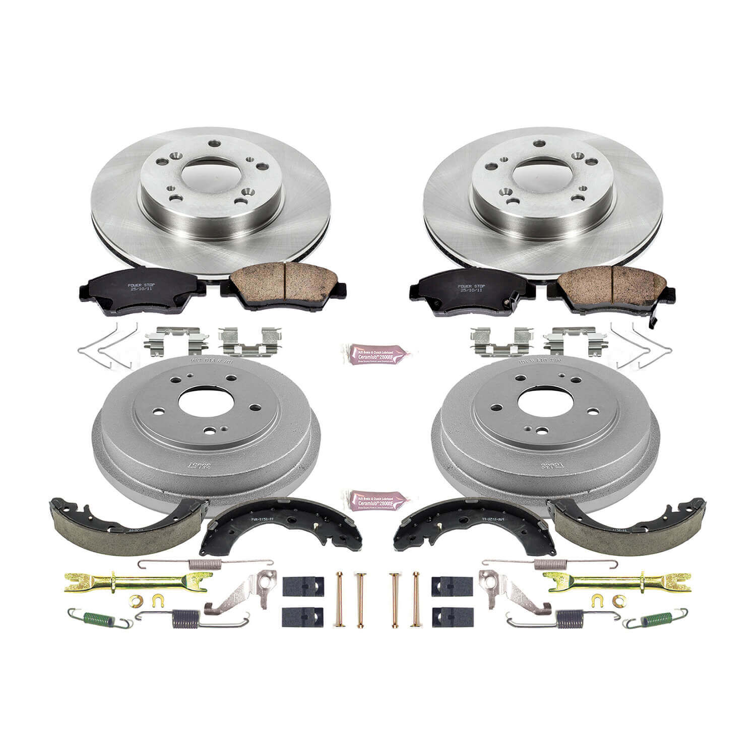 Power Stop KOE15110DK Autospecialty 1-Click Daily Driver Front And Rear Brake Kit for 2006-2008 Honda Civic product image