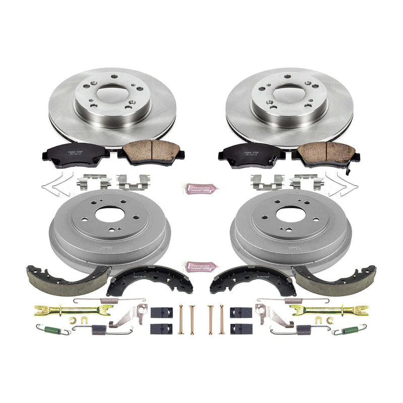Power Stop KOE15110DK Autospecialty 1-Click Daily Driver Front And Rear Brake Kit for 2006-2008 Honda Civic product image