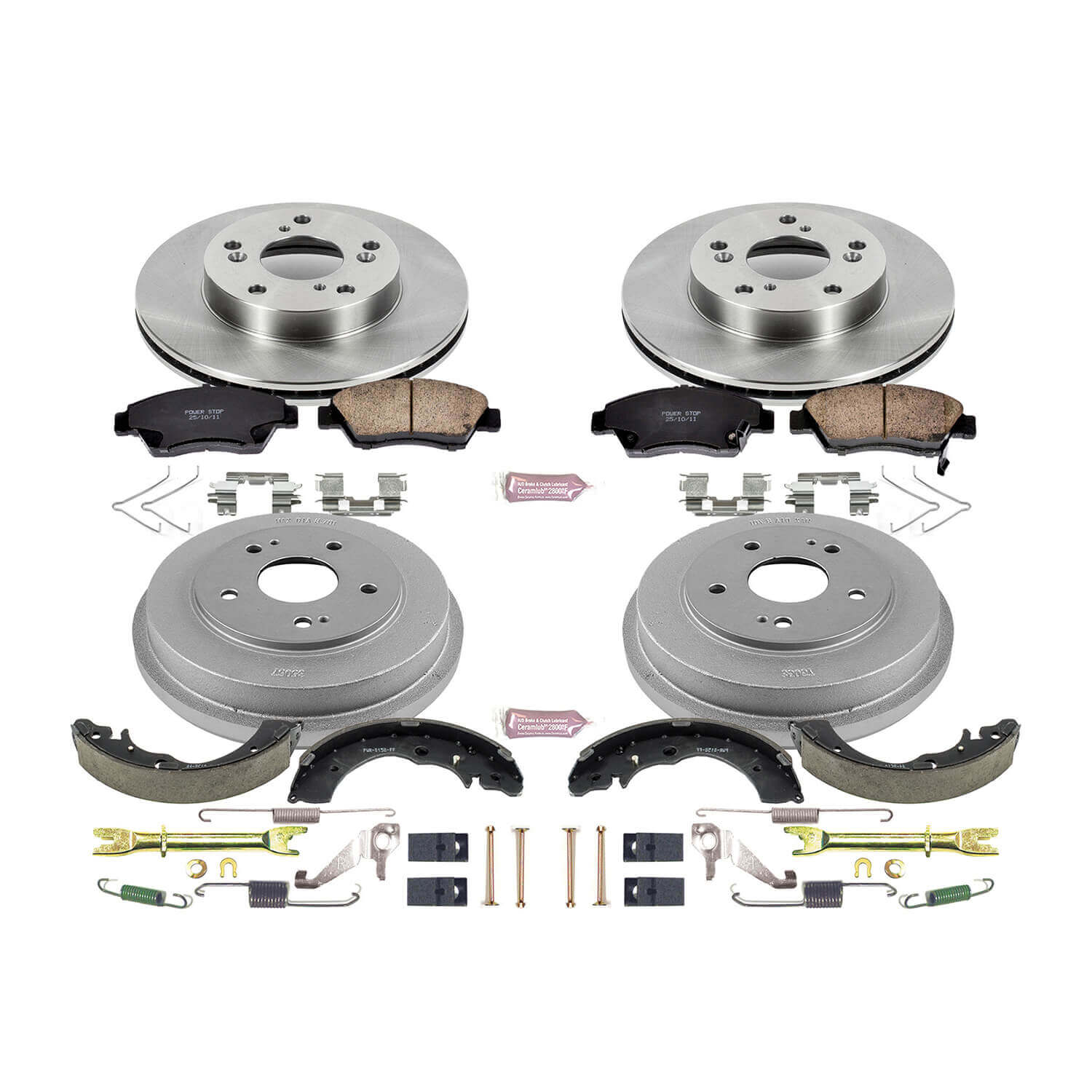 Power Stop KOE15112DK Autospecialty 1-Click Daily Driver Front And Rear Brake Kit for 2012 Honda Civic product image