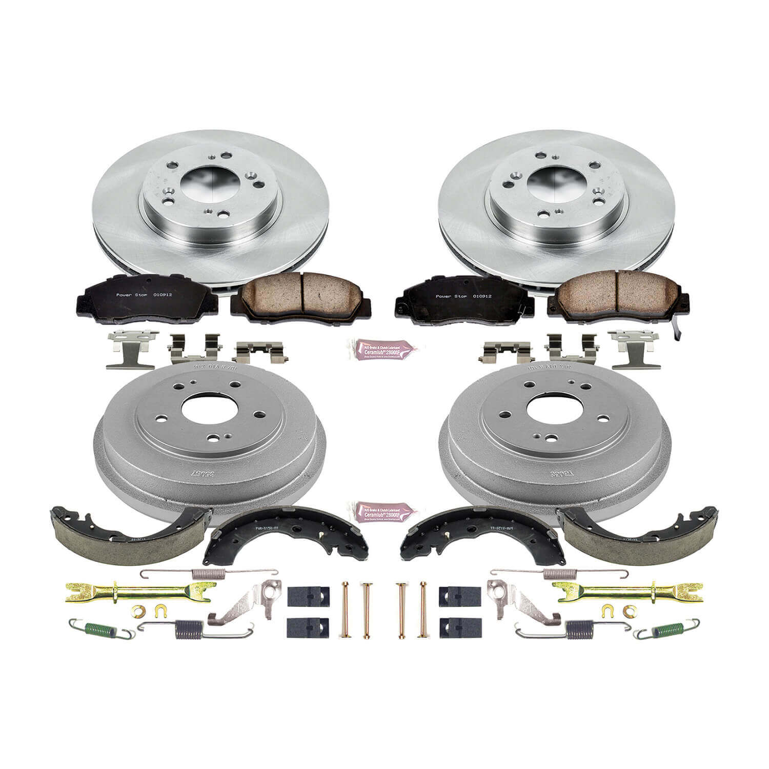 Power Stop KOE15114DK Autospecialty 1-Click Daily Driver Front And Rear Brake Kit for 1997-2001 Honda Cr-V product image