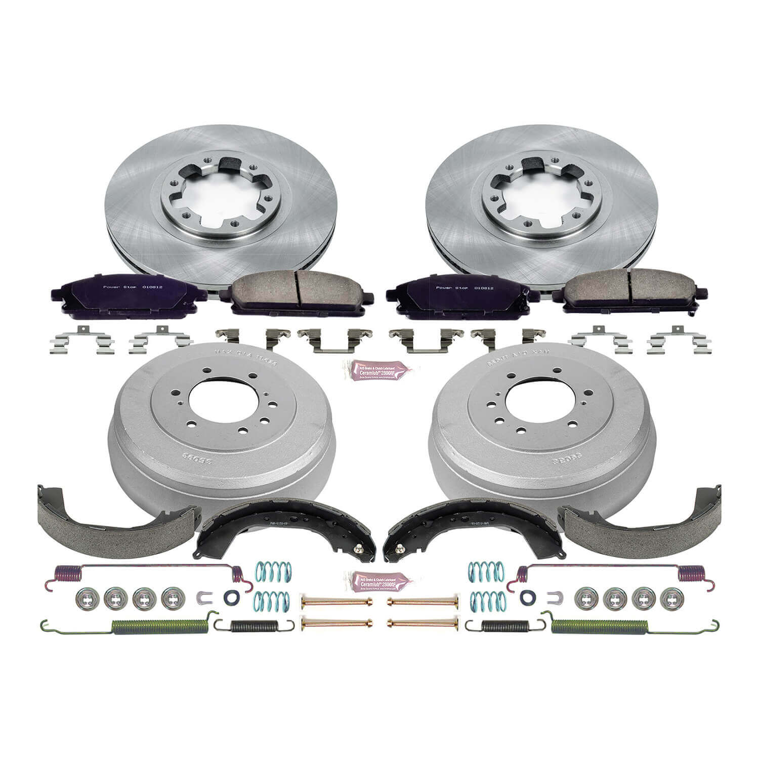 Power Stop KOE15115DK Autospecialty 1-Click Daily Driver Front And Rear Brake Kit for 1997-2004 INFINITI QX4 product image