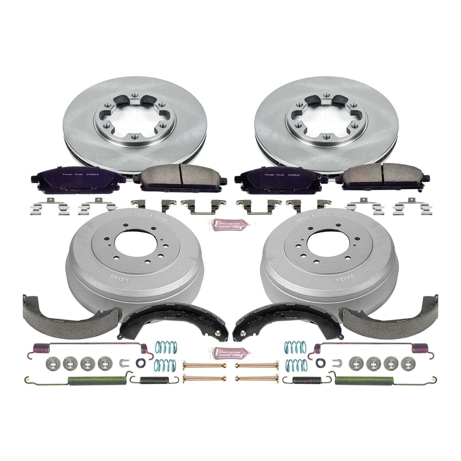 Power Stop KOE15116DK Autospecialty 1-Click Daily Driver Front And Rear Brake Kit for 1996-1998 Nissan Pathfinder product image