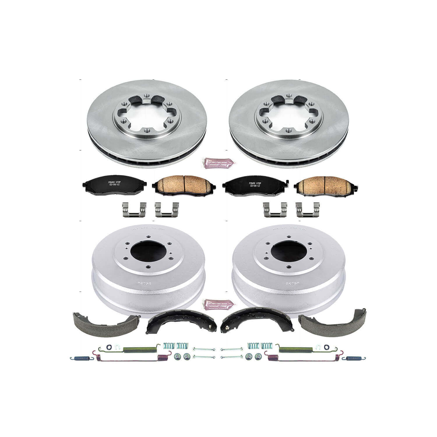 Power Stop KOE15118DK Autospecialty 1-Click Daily Driver Front And Rear Brake Kit for 2000-2004 Nissan Frontier Sc product image