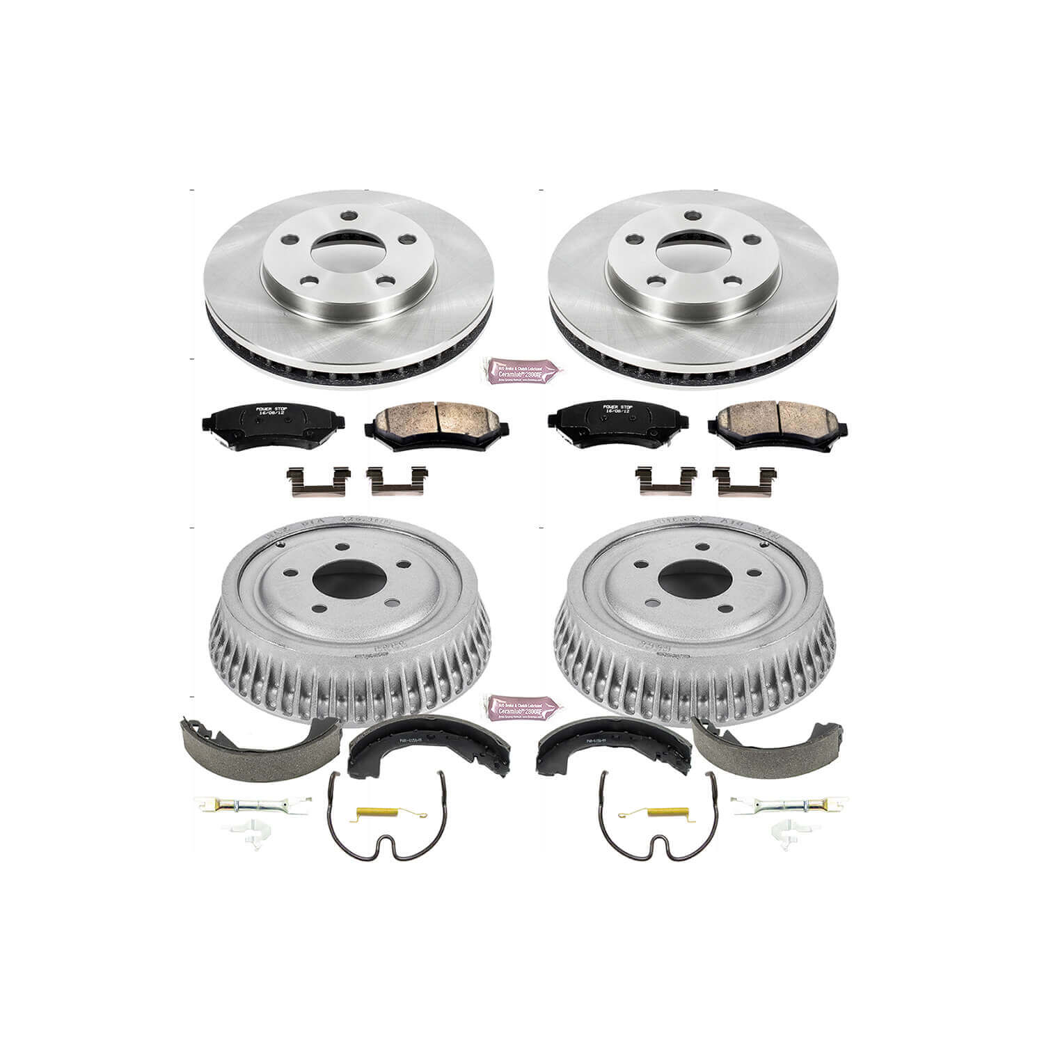 Power Stop KOE15120DK Autospecialty 1-Click Daily Driver Front And Rear Brake Kit for 1997-2001 Buick Century Custom product image