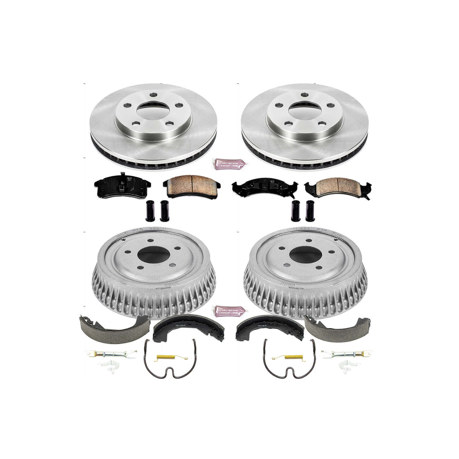 Power Stop KOE15122DK Autospecialty 1-Click Daily Driver Front And Rear Brake Kit for 1992-1993 Buick Lesabre Custom product image