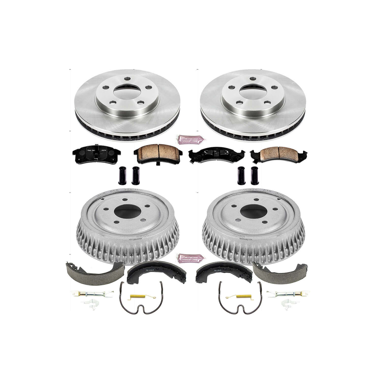 Power Stop KOE15123DK Autospecialty 1-Click Daily Driver Front And Rear Brake Kit for 1994-1999 Buick Lesabre Custom product image