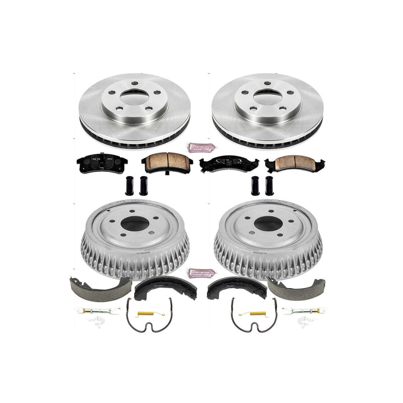 Power Stop KOE15123DK Autospecialty 1-Click Daily Driver Front And Rear Brake Kit for 1994-1999 Buick Lesabre Custom product image