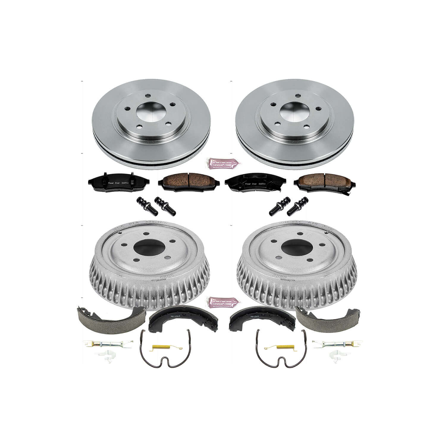 Power Stop KOE15125DK Autospecialty 1-Click Daily Driver Front And Rear Brake Kit for 1995-2001 Chevrolet Lumina product image