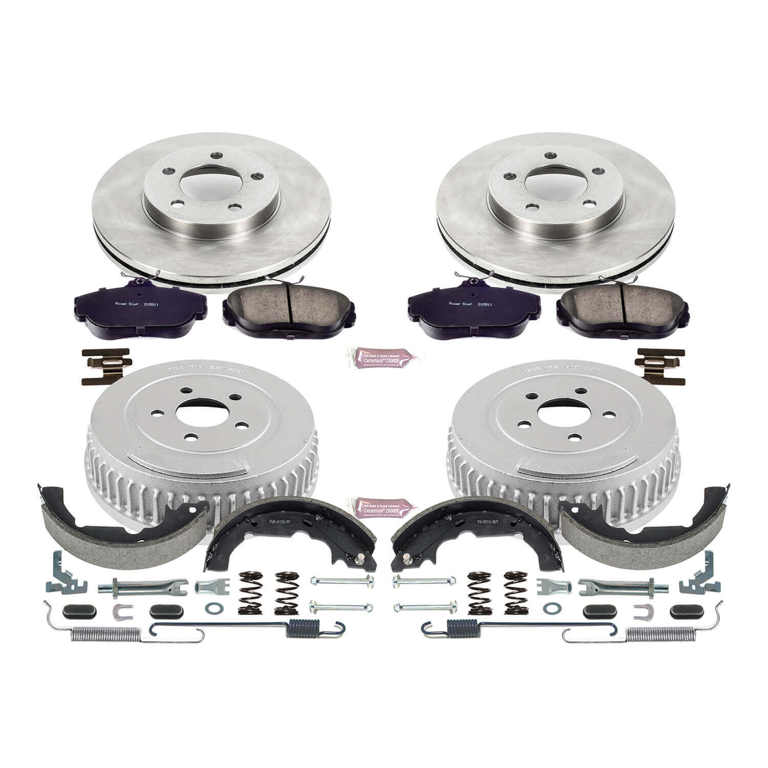 Power Stop KOE15129DK Autospecialty 1-Click Daily Driver Front And Rear Brake Kit for 1995-1998 Ford Windstar product image