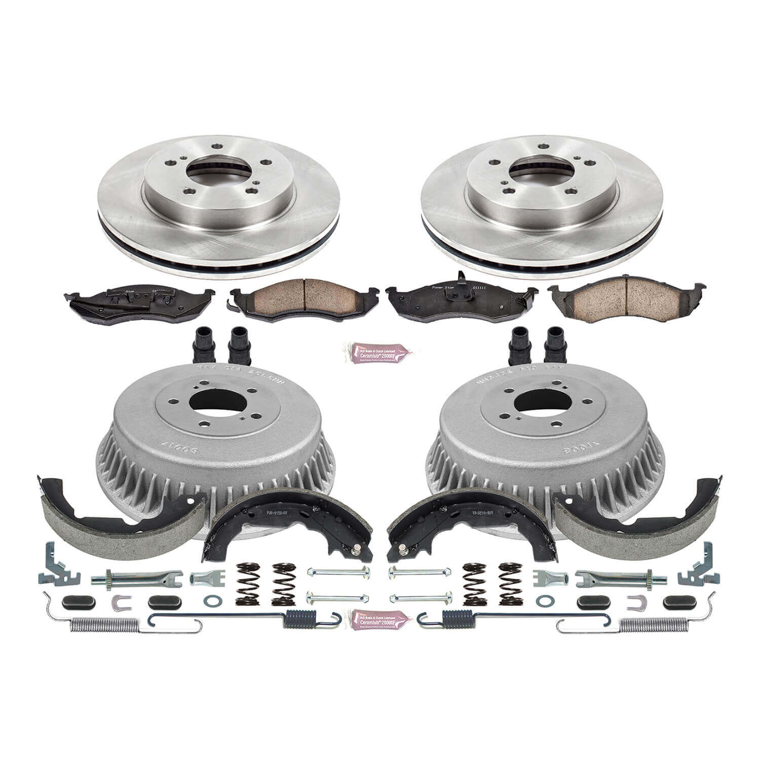 Power Stop KOE15131DK Autospecialty 1-Click Daily Driver Front And Rear Brake Kit for 1993-2002 Mercury Villager Gs product image