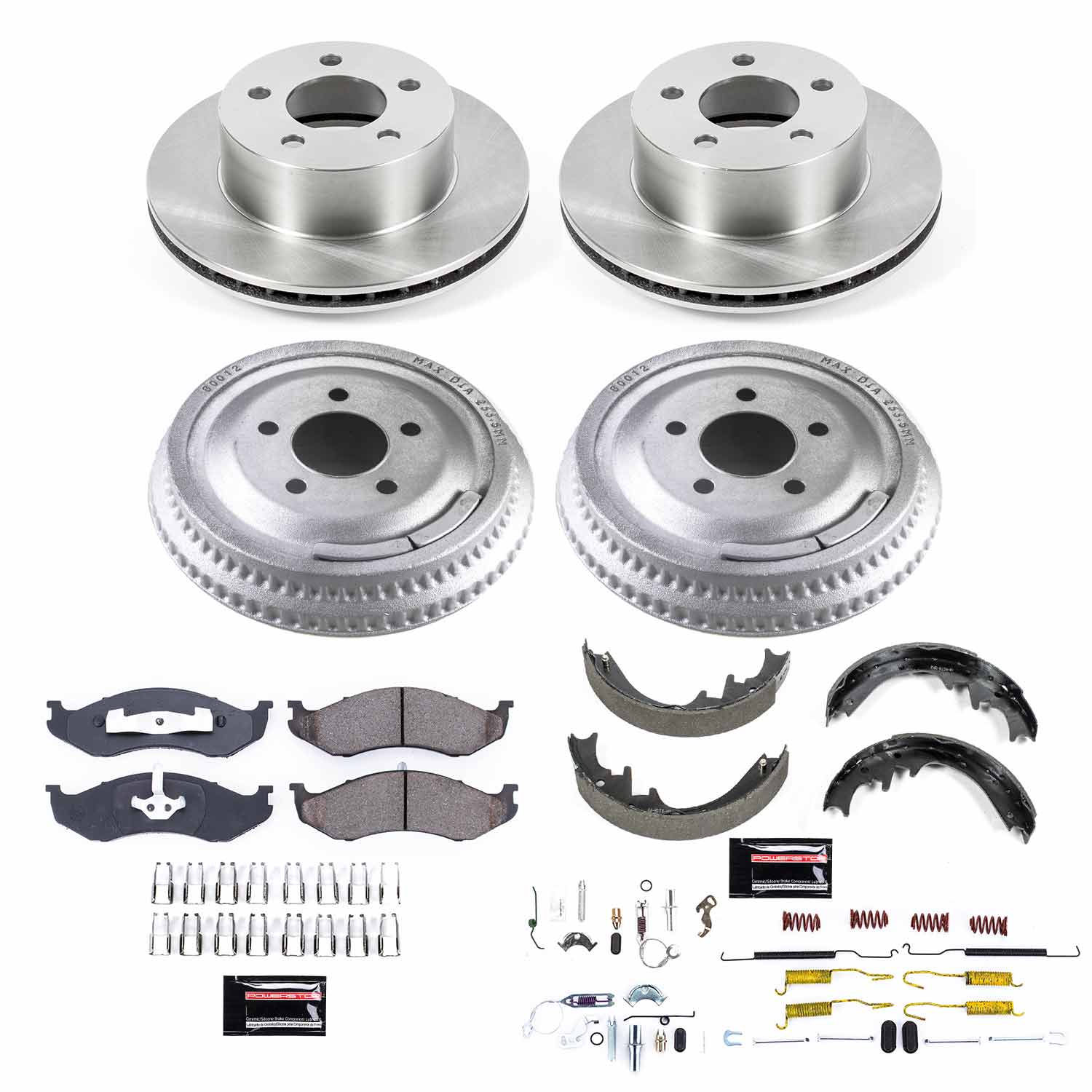 Power Stop KOE15132DK Autospecialty 1-Click Daily Driver Front And Rear Brake Kit for 1992-1999 Jeep Cherokee product image