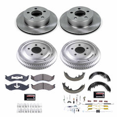 Power Stop KOE15134DK Autospecialty 1-Click Daily Driver Front And Rear Brake Kit for 1999-2001 Jeep Cherokee Classic product image
