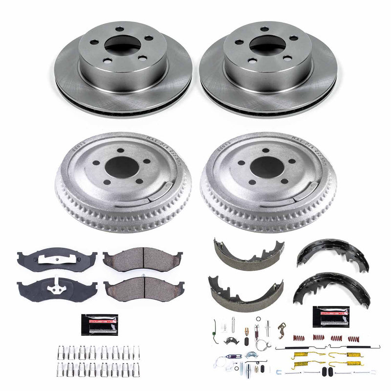Power Stop KOE15134DK Autospecialty 1-Click Daily Driver Front And Rear Brake Kit for 1999-2001 Jeep Cherokee Classic product image
