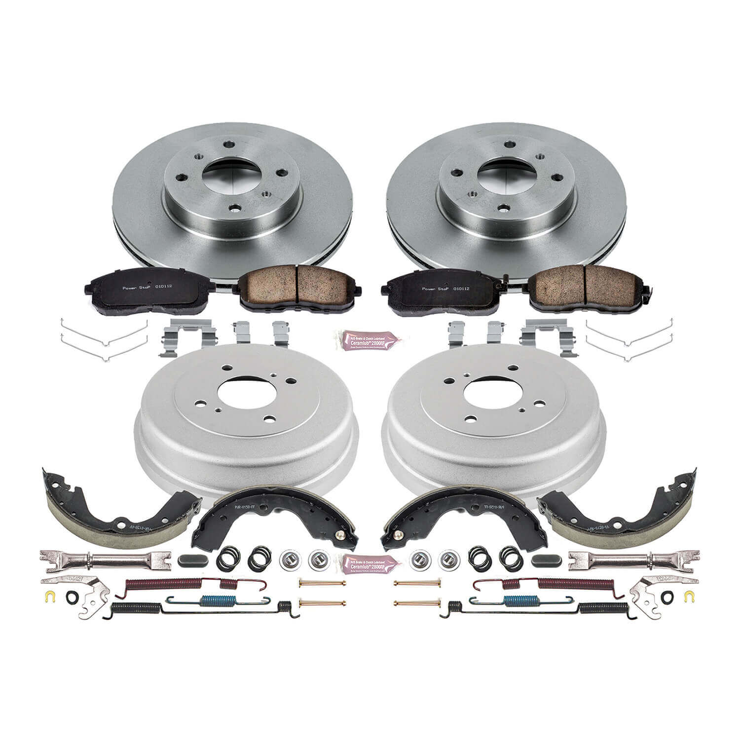 Power Stop KOE15135DK Autospecialty 1-Click Daily Driver Front And Rear Brake Kit for 1993-1999 Nissan Altima Gle Gxe Xe product image