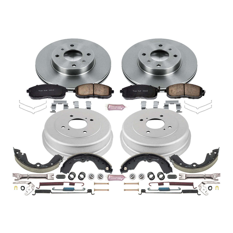 Power Stop KOE15135DK Autospecialty 1-Click Daily Driver Front And Rear Brake Kit for 1993-1999 Nissan Altima Gle Gxe Xe product image