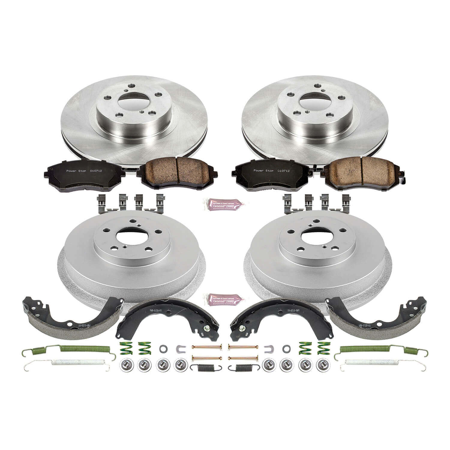 Power Stop KOE15141DK Autospecialty 1-Click Daily Driver Front And Rear Brake Kit for 2002-2003 Subaru Impreza Outback Ts product image