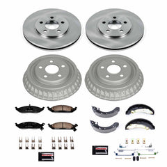 Power Stop KOE15143DK Autospecialty 1-Click Daily Driver Front And Rear Brake Kit for 1995-1996 Dodge Stratus product image