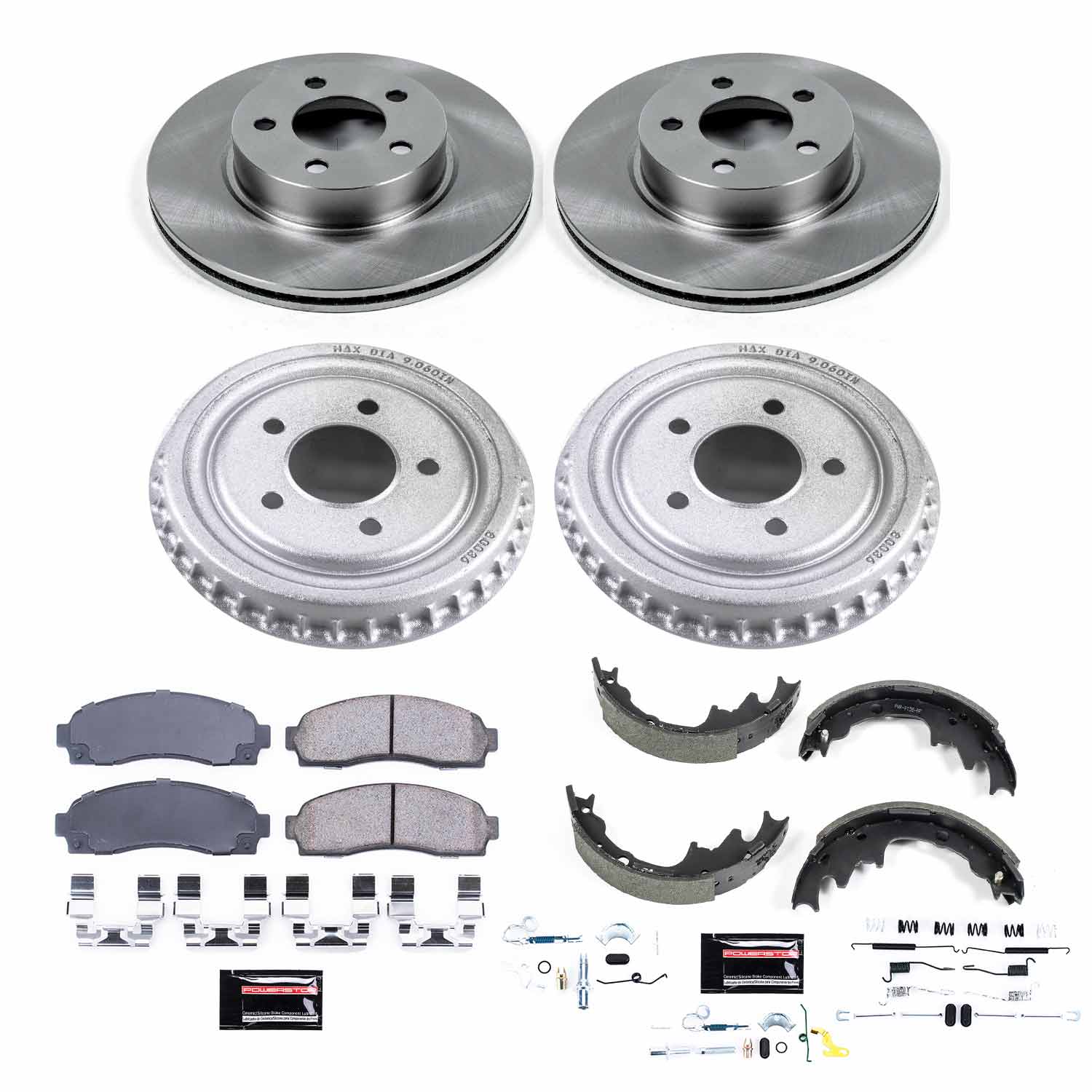 Power Stop KOE15150DK Autospecialty 1-Click Daily Driver Front And Rear Brake Kit for 2003-2009 Ford Ranger Edge product image