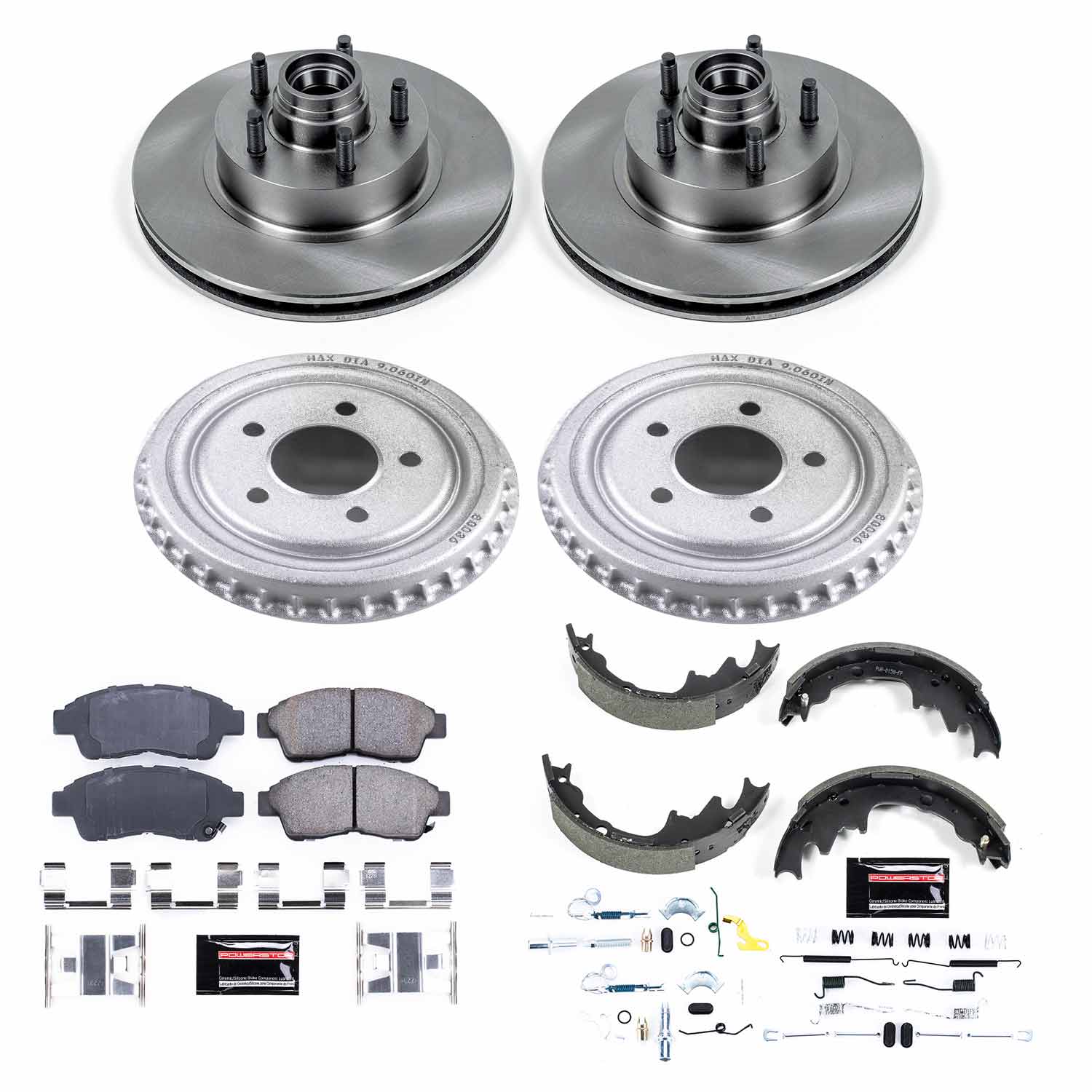 Power Stop KOE15151DK Autospecialty 1-Click Daily Driver Front And Rear Brake Kit for 1998-2002 Ford Ranger Ev Splash product image