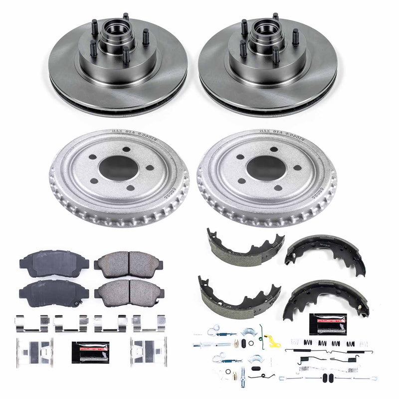 Power Stop KOE15151DK Autospecialty 1-Click Daily Driver Front And Rear Brake Kit for 1998-2002 Ford Ranger Ev Splash product image