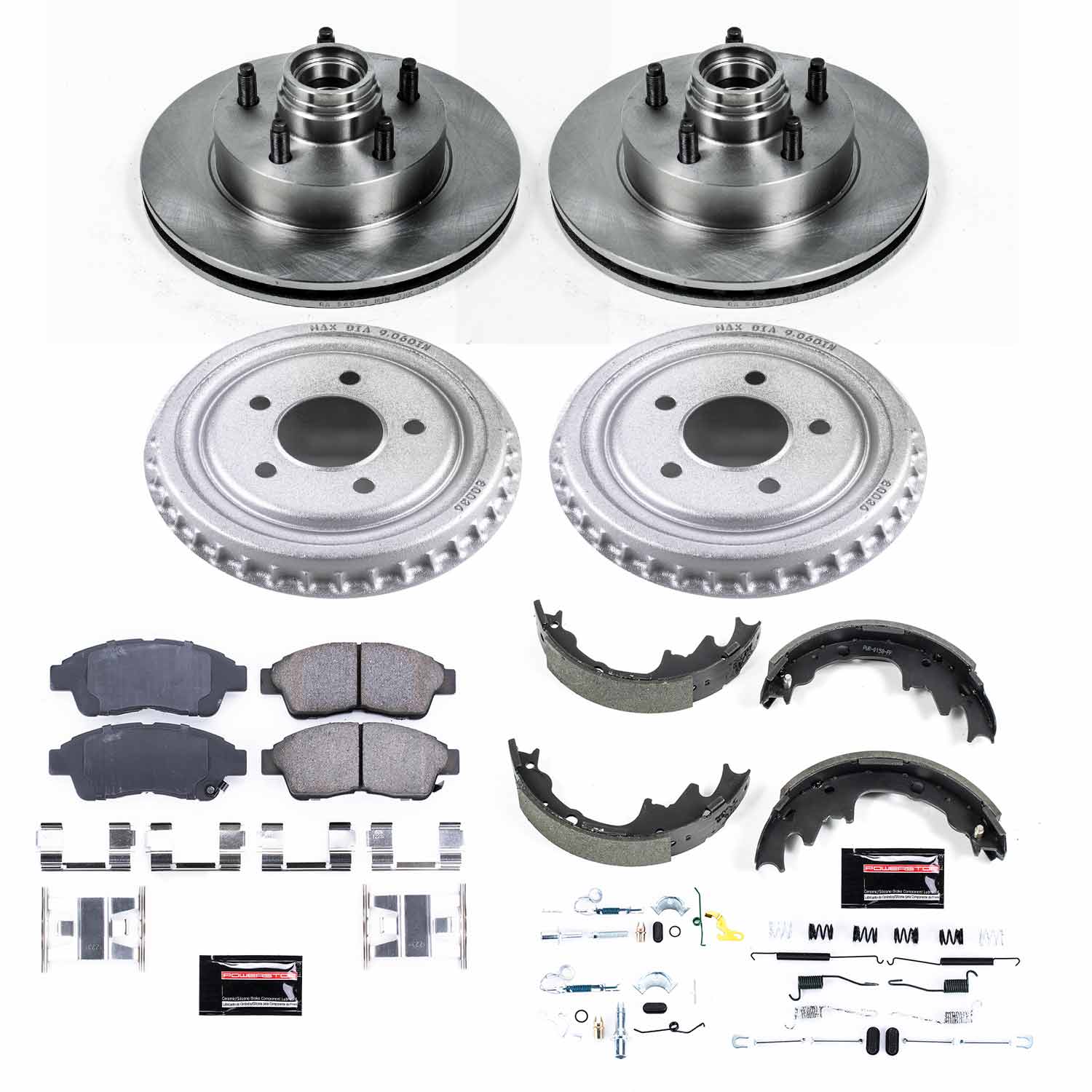 Power Stop KOE15152DK Autospecialty 1-Click Daily Driver Front And Rear Brake Kit for 1998-2002 Ford Ranger Splash product image
