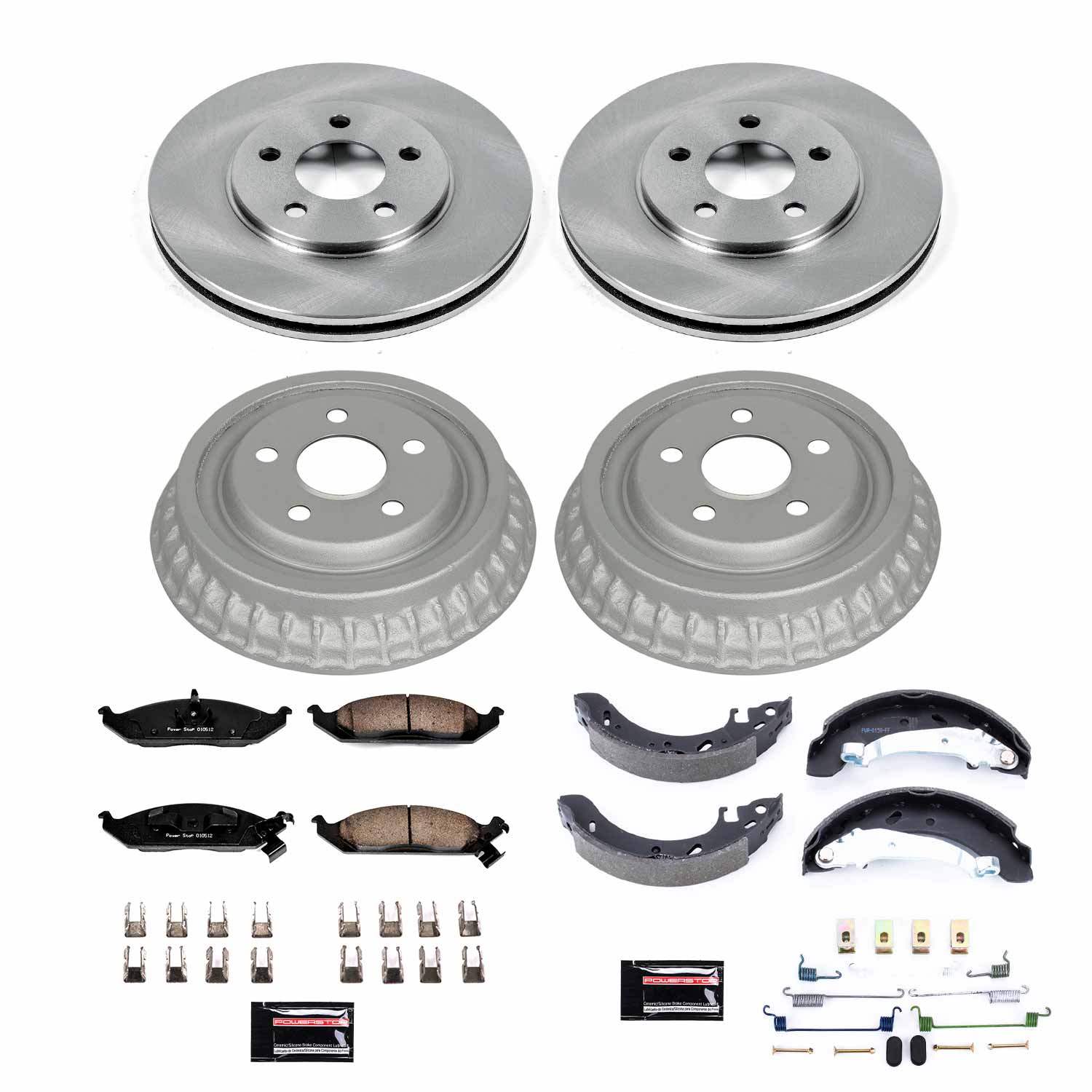 Power Stop KOE15159DK Autospecialty 1-Click Daily Driver Front And Rear Brake Kit for 1995-2000 Chrysler Cirrus product image