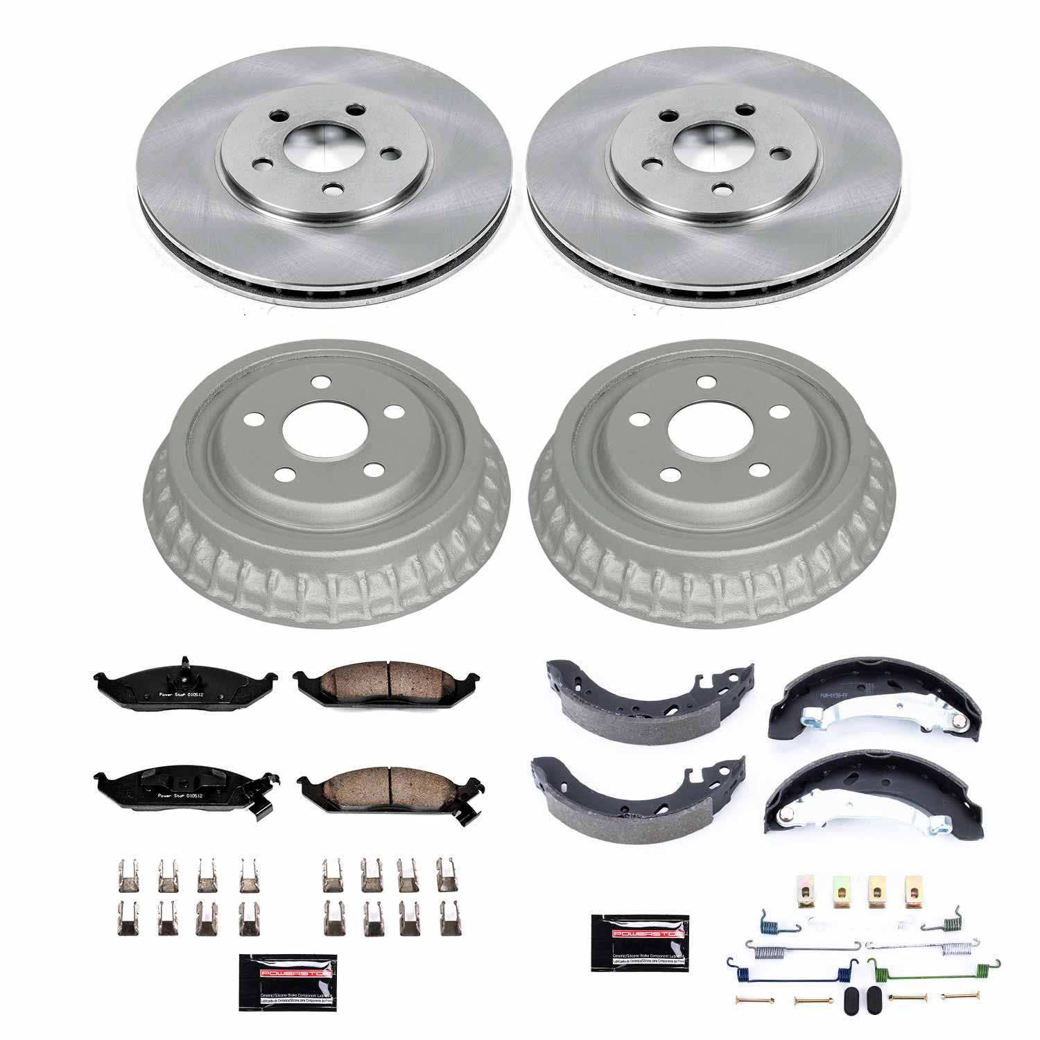 Power Stop KOE15160DK Autospecialty 1-Click Daily Driver Front And Rear Brake Kit for 1995-2000 Chrysler Cirrus product image