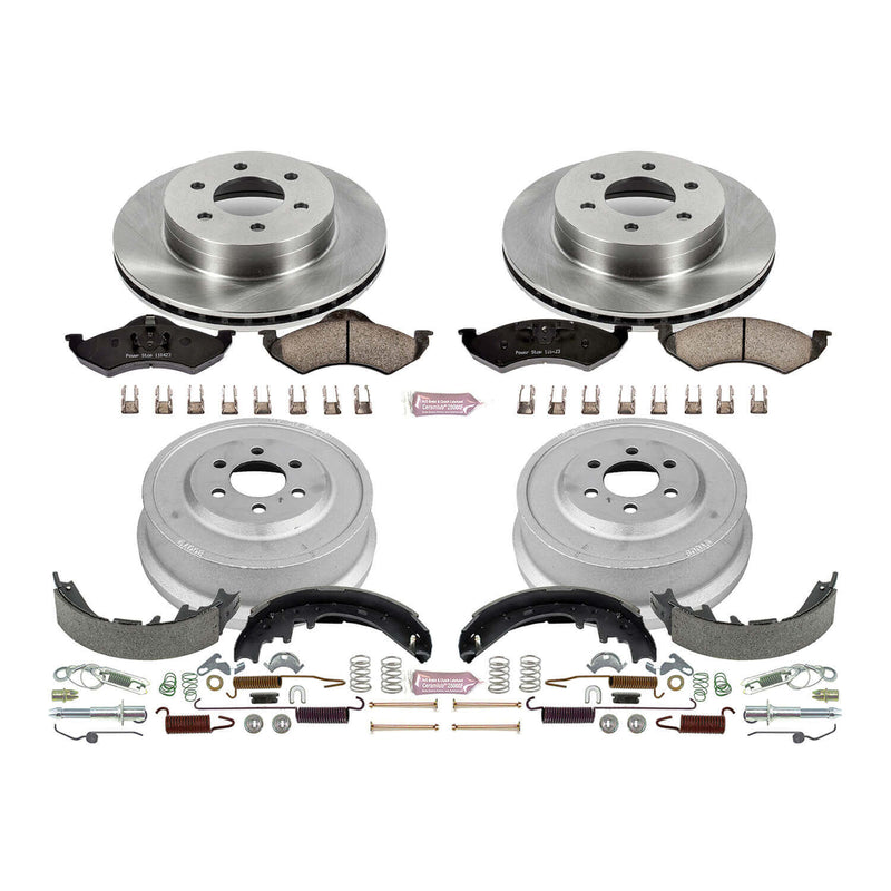 Power Stop KOE15164DK Autospecialty 1-Click Daily Driver Front And Rear Brake Kit for 2000-2002 Dodge Dakota product image
