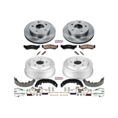 Power Stop KOE15166DK Autospecialty 1-Click Daily Driver Front And Rear Brake Kit for 2000-2001 Dodge Ram 1500 product image
