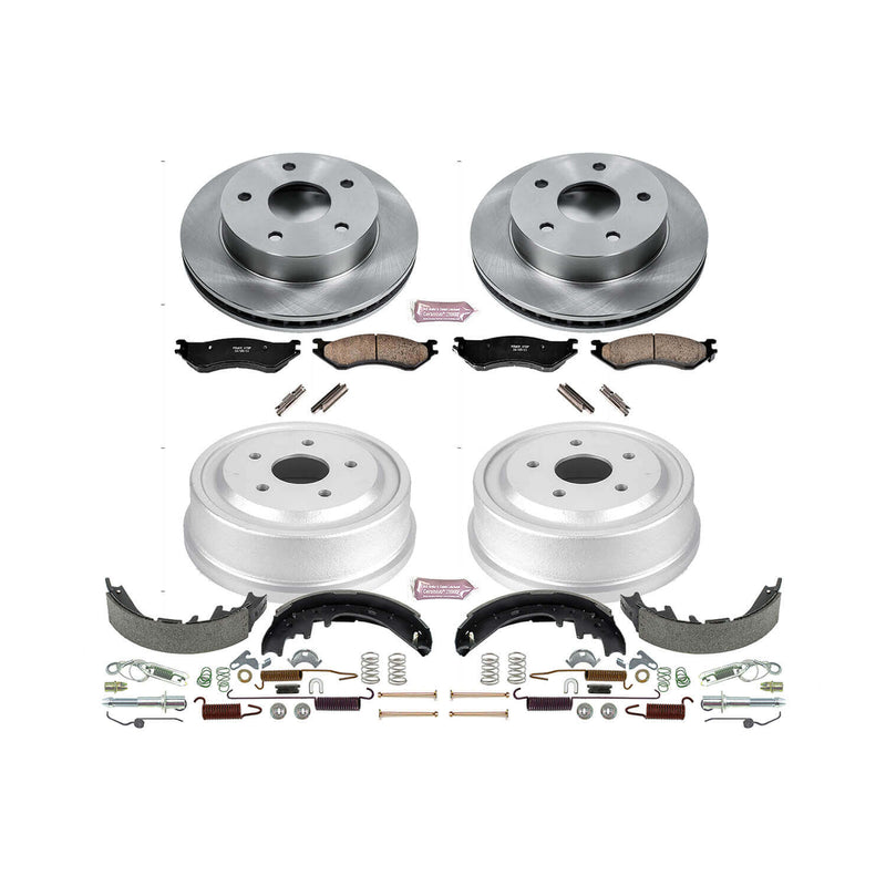 Power Stop KOE15166DK Autospecialty 1-Click Daily Driver Front And Rear Brake Kit for 2000-2001 Dodge Ram 1500 product image