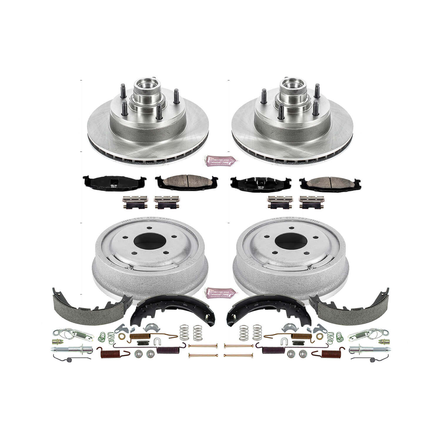 Power Stop KOE15170DK Autospecialty 1-Click Daily Driver Front And Rear Brake Kit for 1997-2000 Ford E-150 Econoline product image