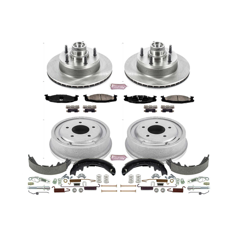 Power Stop KOE15170DK Autospecialty 1-Click Daily Driver Front And Rear Brake Kit for 1997-2000 Ford E-150 Econoline product image