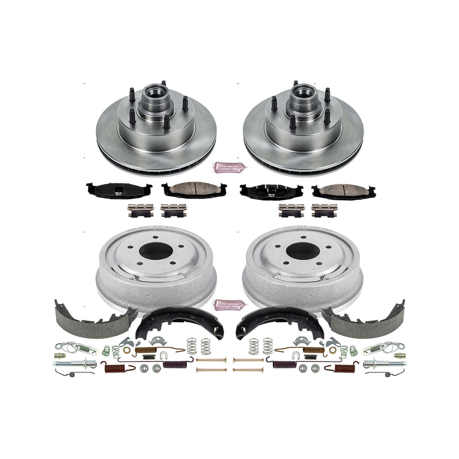 Power Stop KOE15171DK Autospecialty 1-Click Daily Driver Front And Rear Brake Kit for 1997-1999 Ford E-150 Econoline product image
