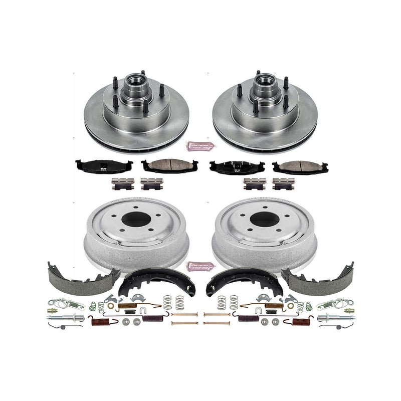Power Stop KOE15171DK Autospecialty 1-Click Daily Driver Front And Rear Brake Kit for 1997-1999 Ford E-150 Econoline product image
