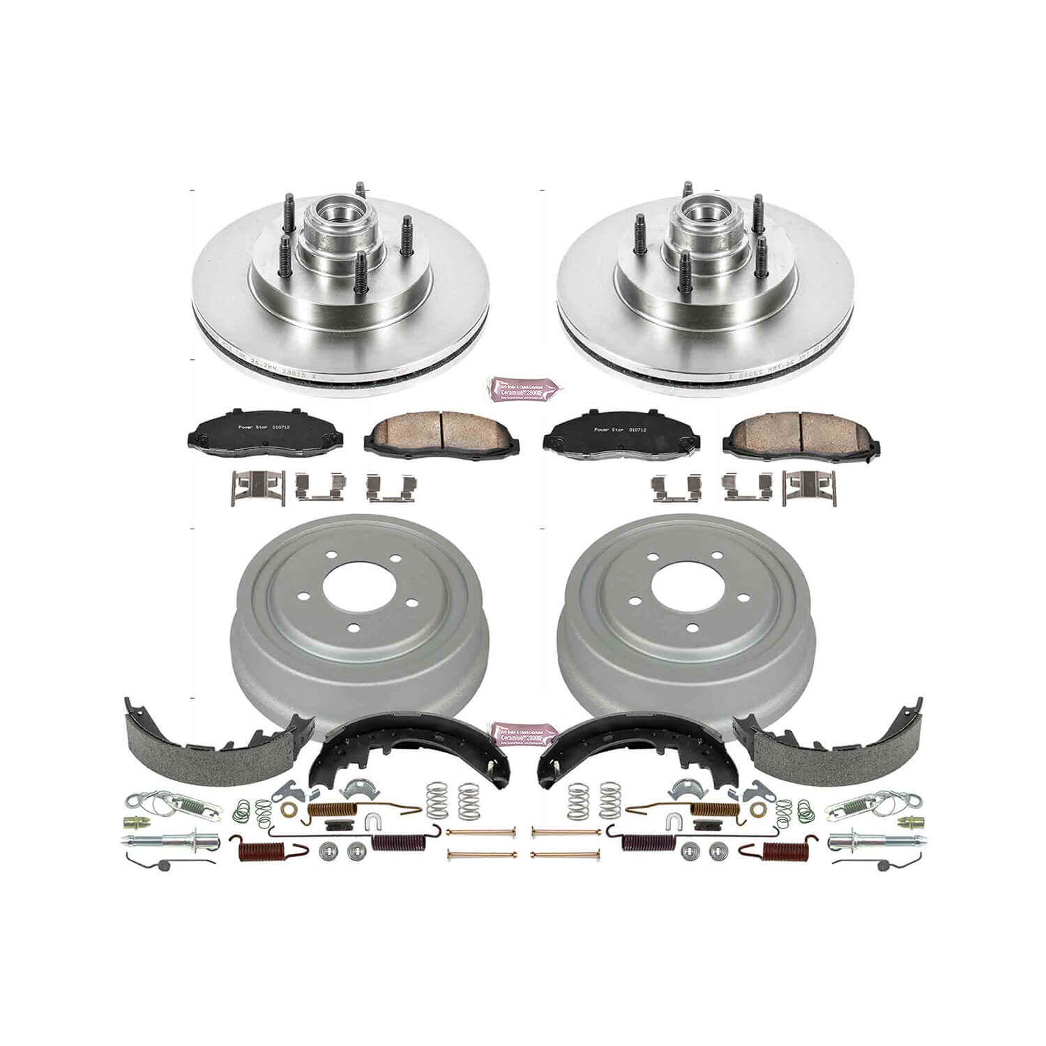 Power Stop KOE15174DK Autospecialty 1-Click Daily Driver Front And Rear Brake Kit for 1997-1998 Ford F-150 product image