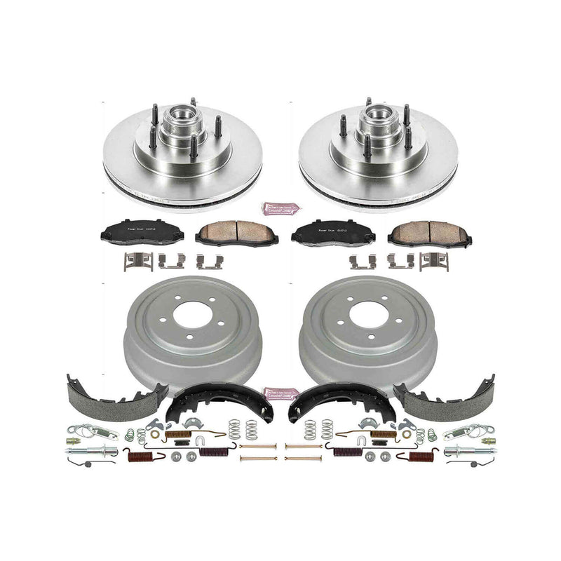Power Stop KOE15174DK Autospecialty 1-Click Daily Driver Front And Rear Brake Kit for 1997-1998 Ford F-150 product image