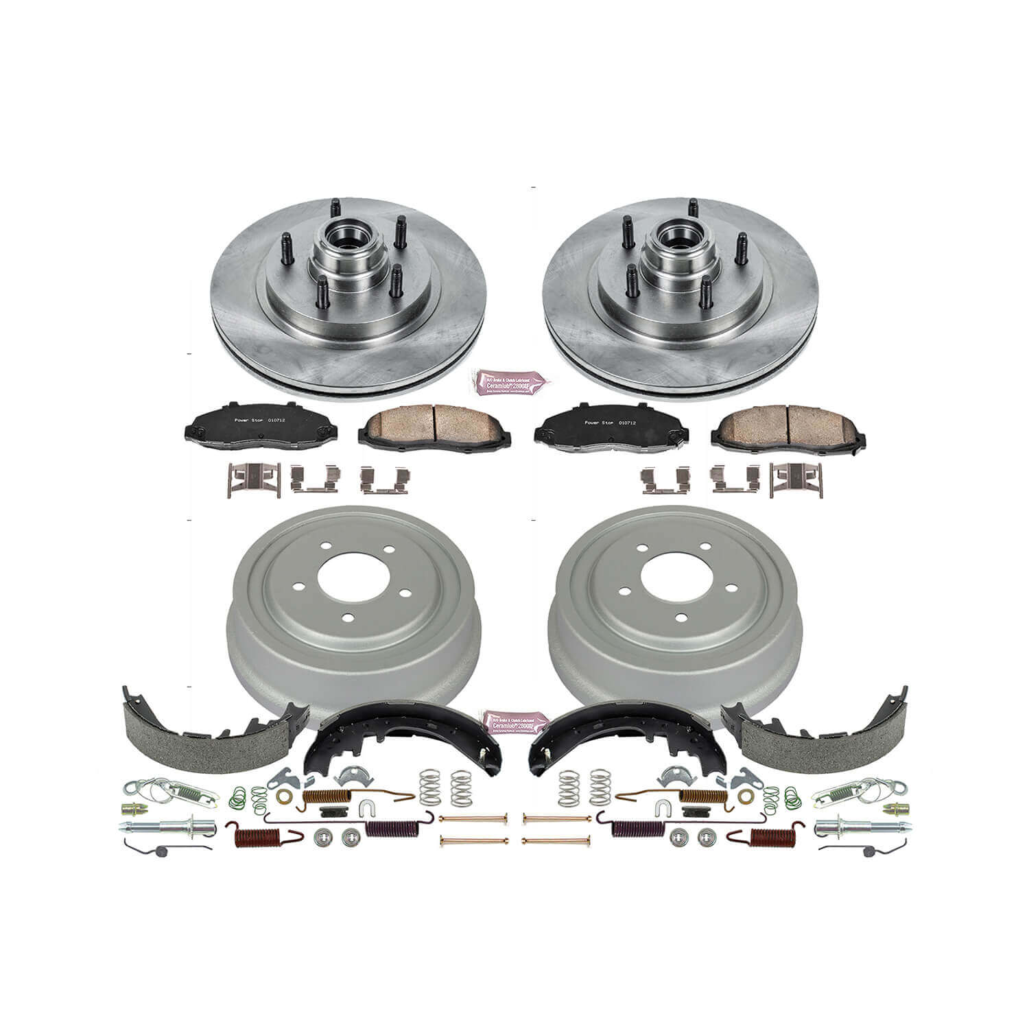 Power Stop KOE15175DK Autospecialty 1-Click Daily Driver Front And Rear Brake Kit for 1997-2000 Ford F-150 product image