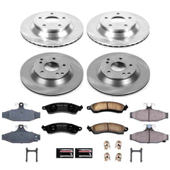 Power Stop KOE1518 Autospecialty - 1-Click Daily Driver Brake Kits (Front And Rear) for 1988-1995 Chevrolet Corvette product image