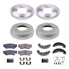Power Stop KOE15184DK Autospecialty 1-Click Daily Driver Front And Rear Brake Kit With Drum Brakes And Brake Shoes for 2002-2004 Chevrolet Tracker Base, LT, ZR2 product image