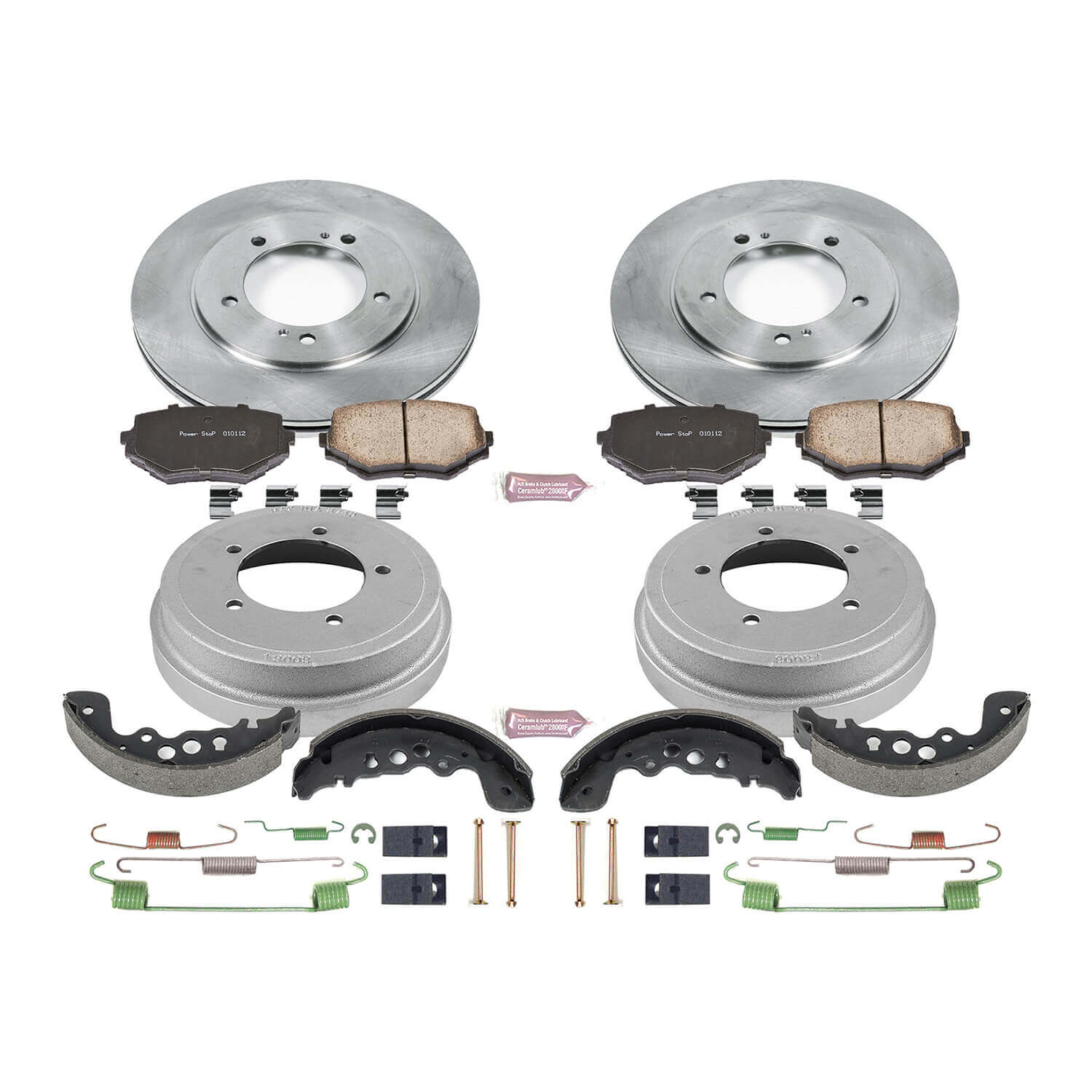 Power Stop KOE15185DK Autospecialty 1-Click Daily Driver Front And Rear Brake Kit for 2000-2005 Suzuki Grand Vitara product image