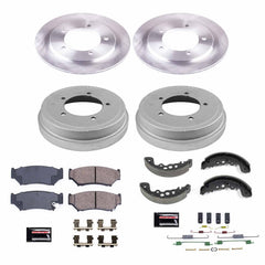 Power Stop KOE15186DK Autospecialty 1-Click Daily Driver Front And Rear Brake Kit With Drum Brakes And Brake Shoes for 2000-2001 Suzuki Vitara Jls, Jlx, Js, Jx product image