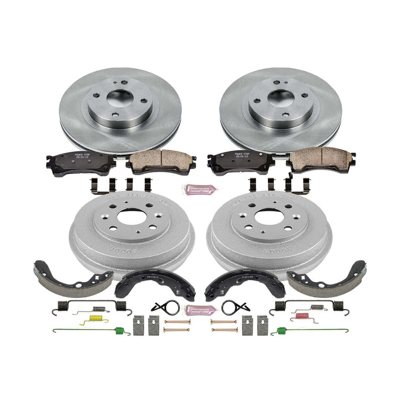Power Stop KOE15188DK Autospecialty 1-Click Daily Driver Front And Rear Brake Kit for 1999-2000 Mazda Protege product image