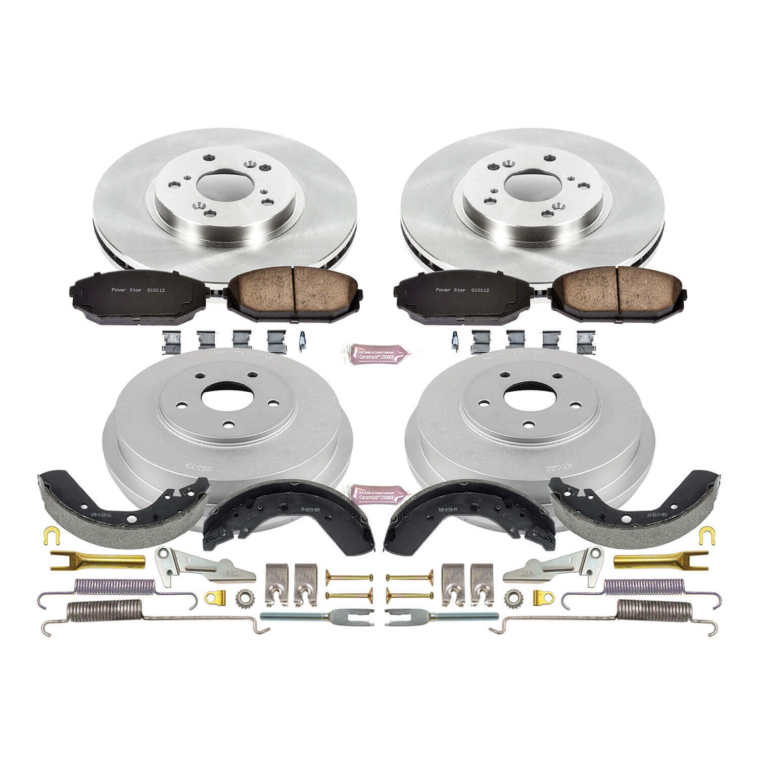 Power Stop KOE15190DK Autospecialty 1-Click Daily Driver Front And Rear Brake Kit for 1999-2001 Honda Odyssey product image