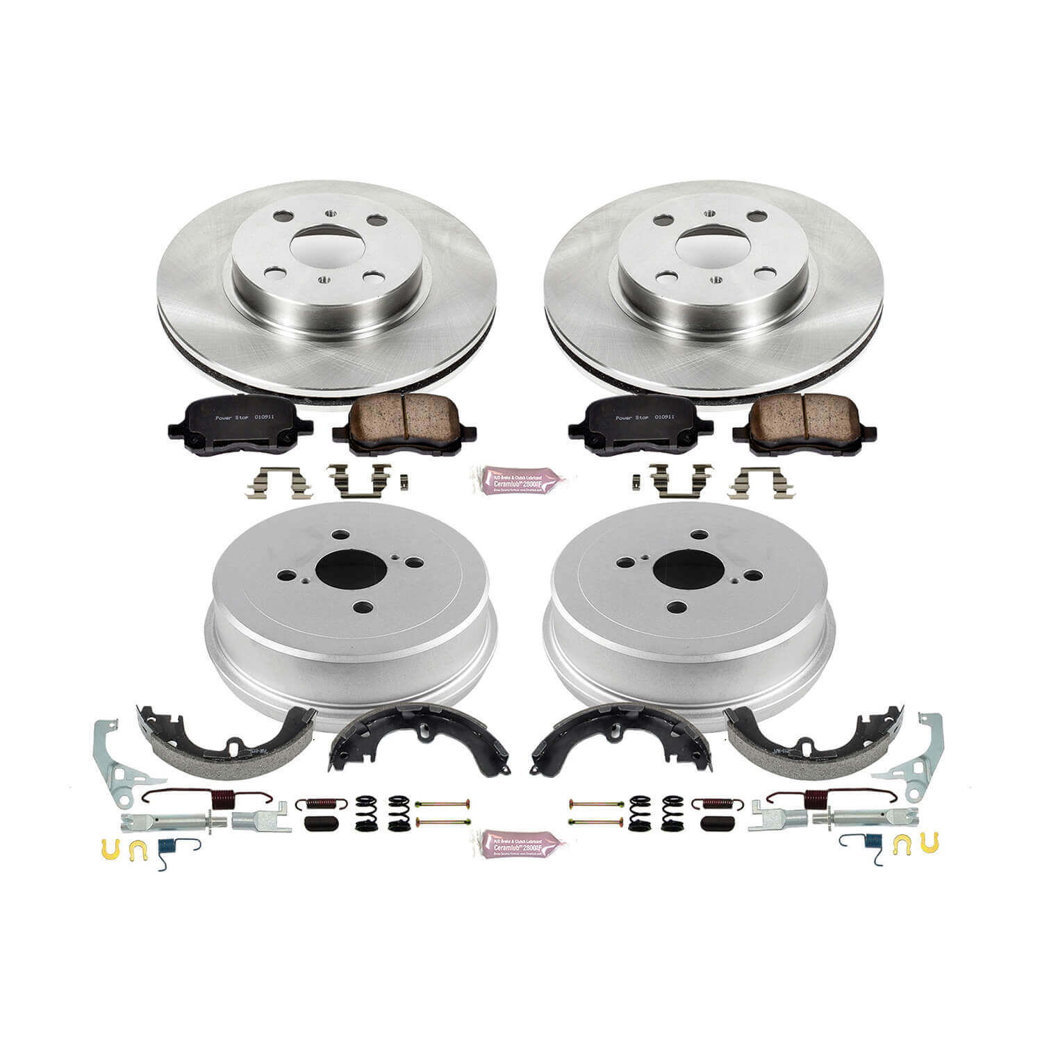 Power Stop KOE15197DK Autospecialty 1-Click Daily Driver Front And Rear Brake Kit for 2000-2002 Toyota Corolla product image