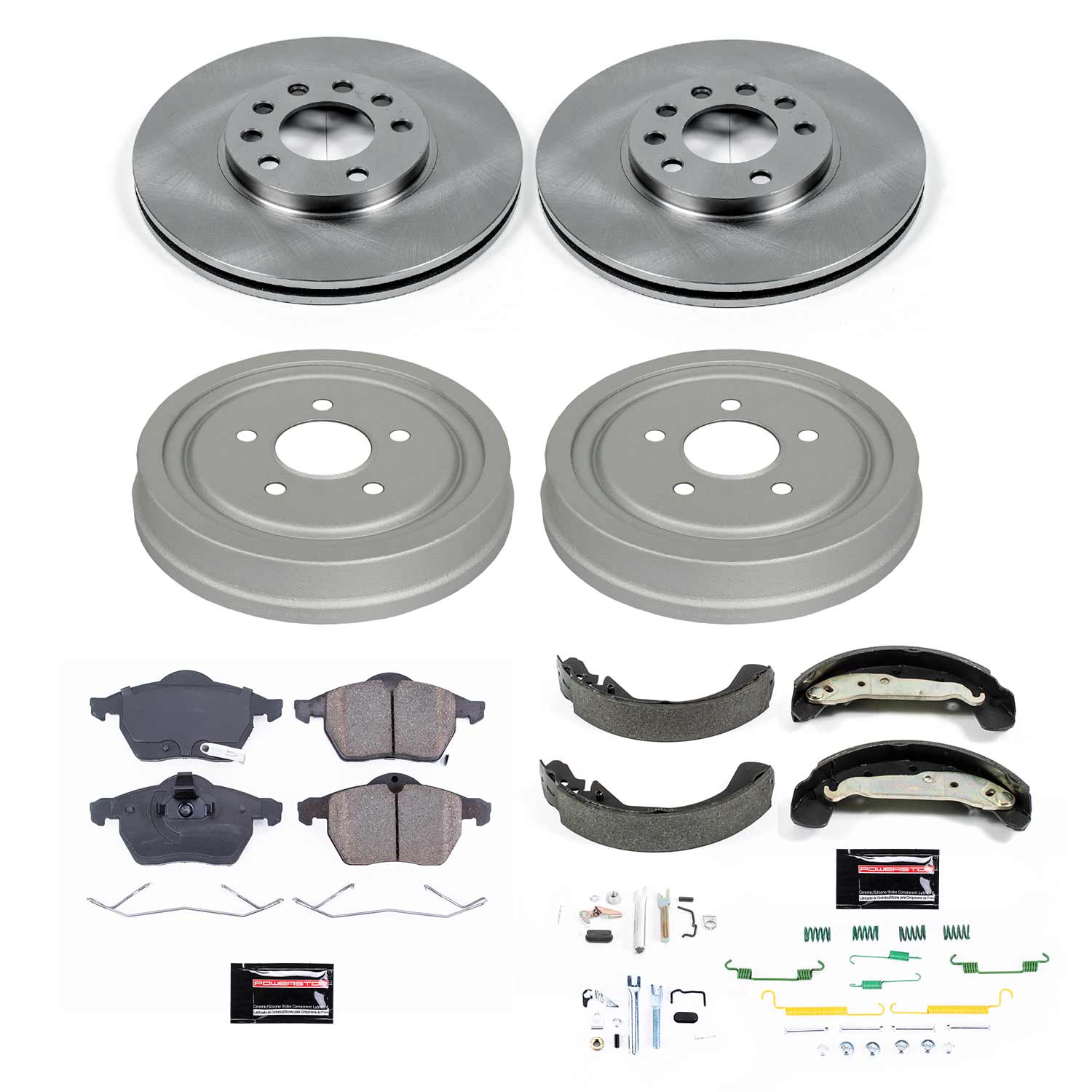 Power Stop KOE15198DK Autospecialty 1-Click Daily Driver Front And Rear Brake Kit for 2000-2003 Saturn L100 product image