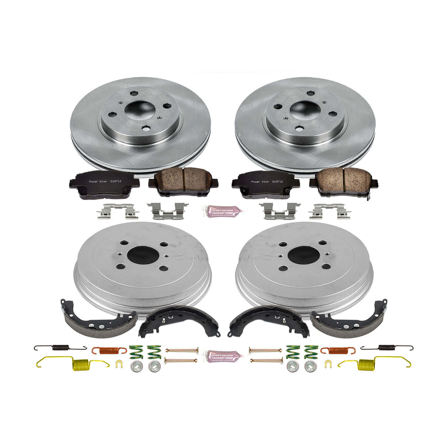 Power Stop KOE15199DK Autospecialty 1-Click Daily Driver Front And Rear Brake Kit for 2004-2006 Scion Xa product image