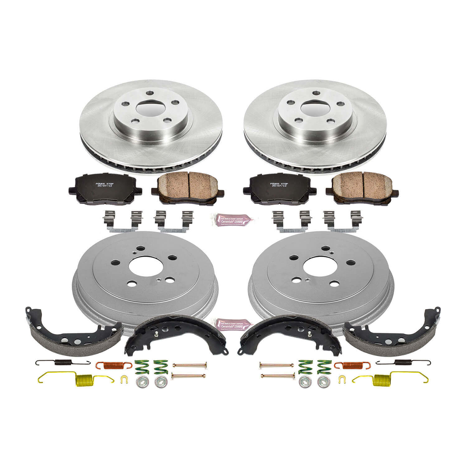 Power Stop KOE15200DK Autospecialty 1-Click Daily Driver Front And Rear Brake Kit for 2004-2008 Toyota Corolla product image