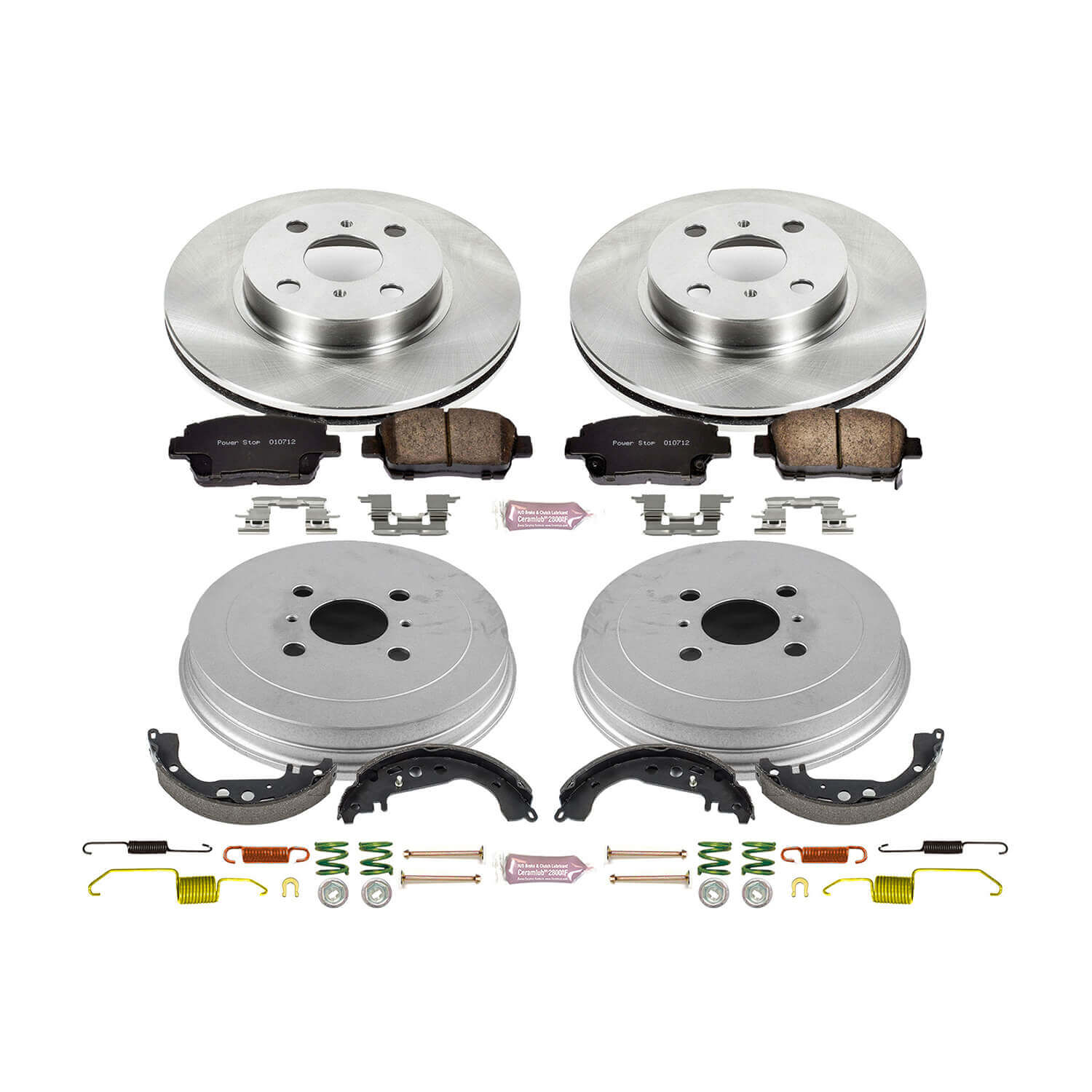 Power Stop KOE15201DK Autospecialty 1-Click Daily Driver Front And Rear Brake Kit for 2001-2003 Toyota Prius product image