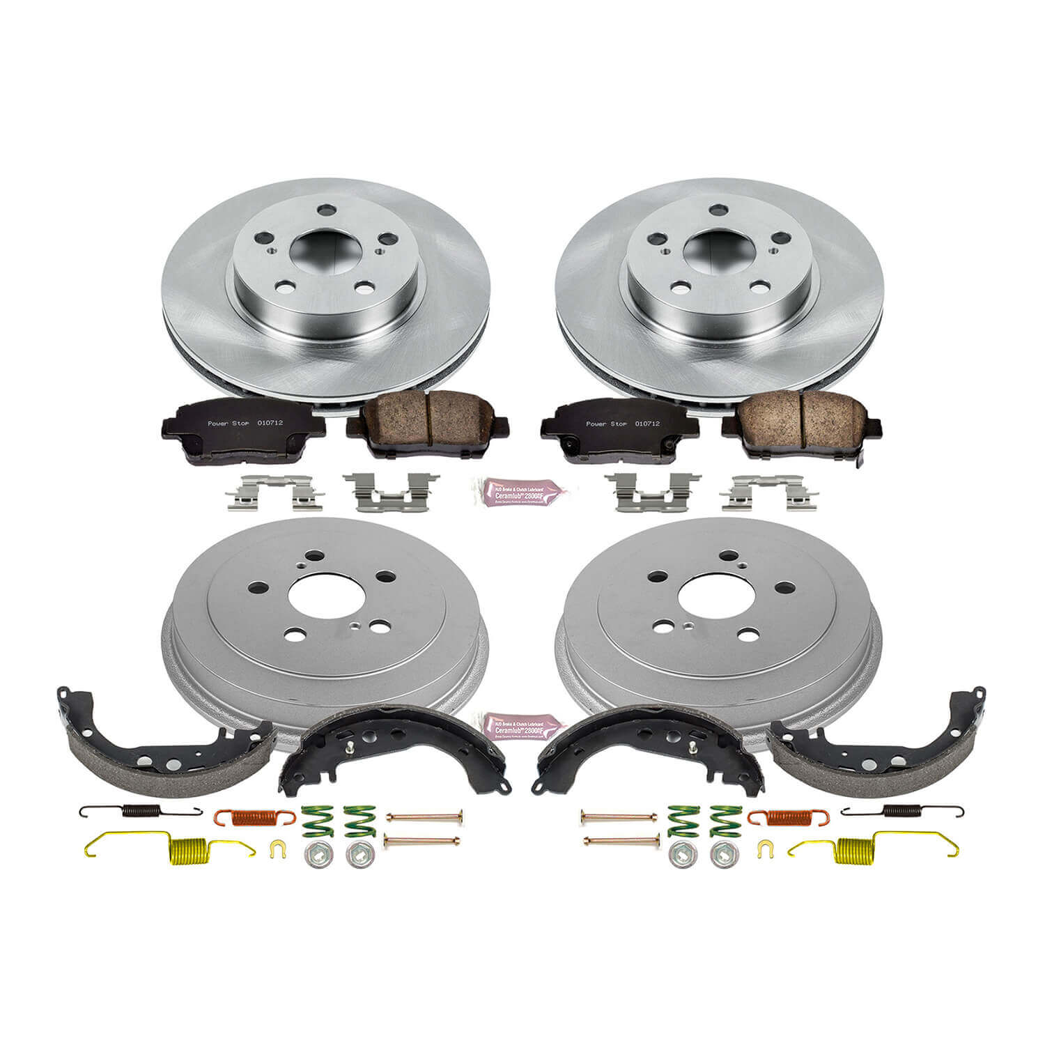 Power Stop KOE15202DK Autospecialty 1-Click Daily Driver Front And Rear Brake Kit for 2004-2008 Toyota Prius product image