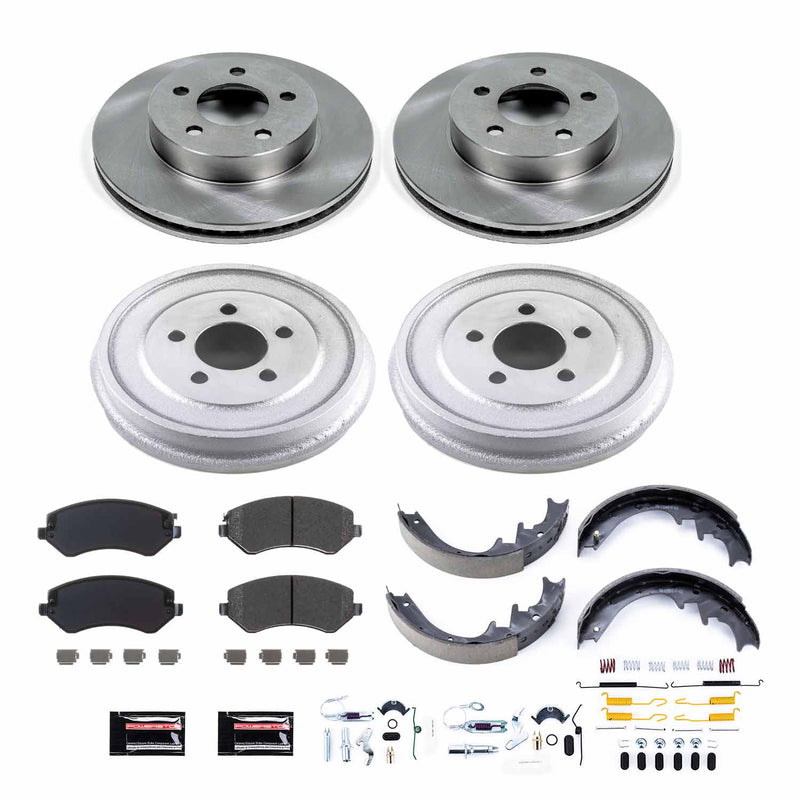 Power Stop KOE15216DK Autospecialty 1-Click Daily Driver Front And Rear Brake Kit for 2002 Jeep Liberty product image